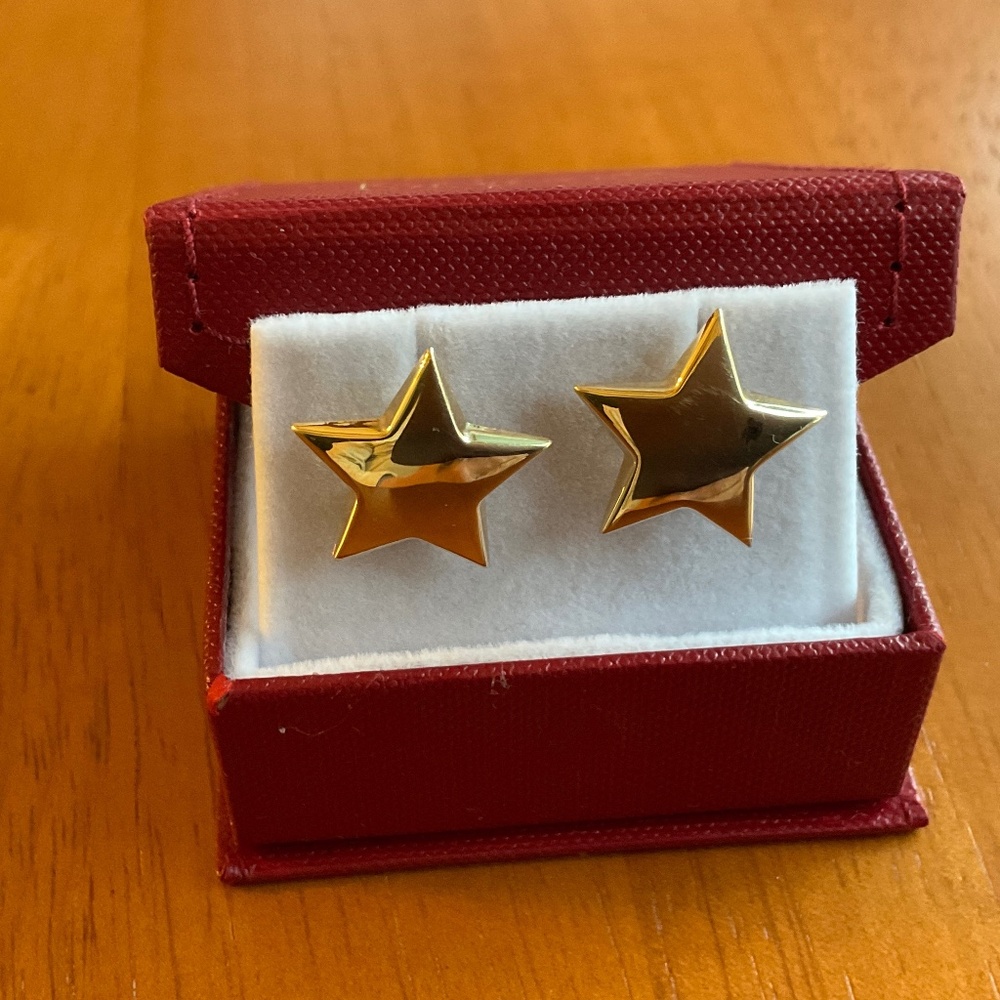 14k Star earrings
